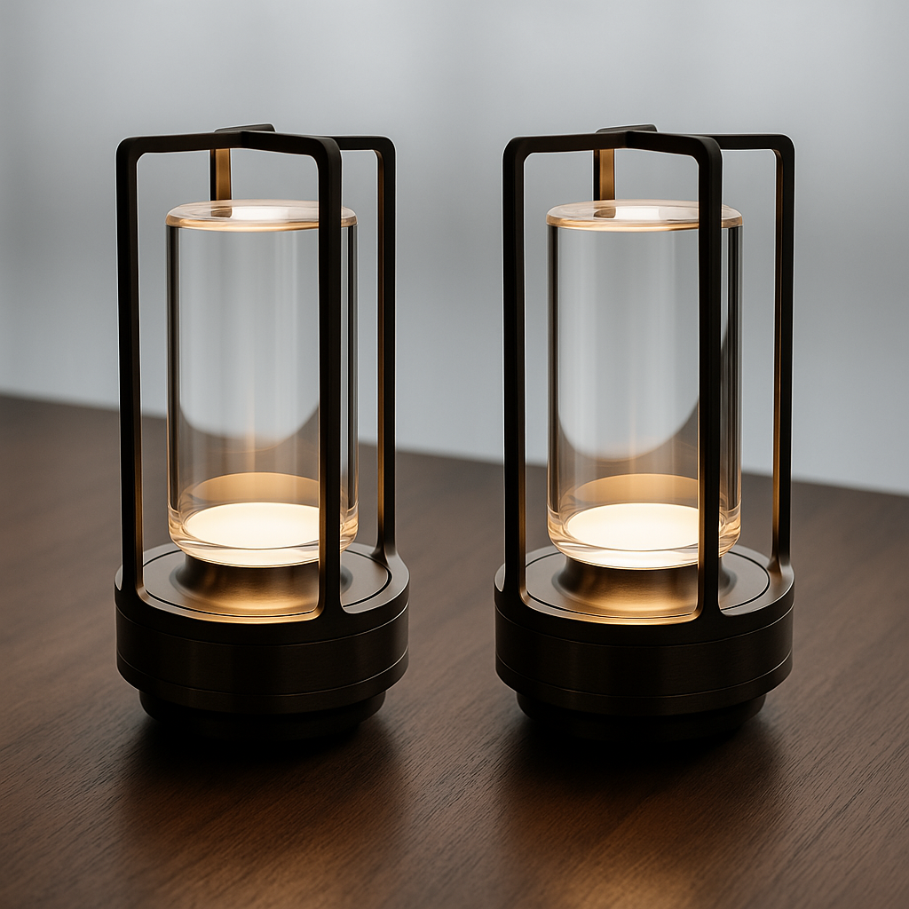 Klarako Crystal Lantern Lamp™ | Cordless LED Touch Table & Desk Lamp