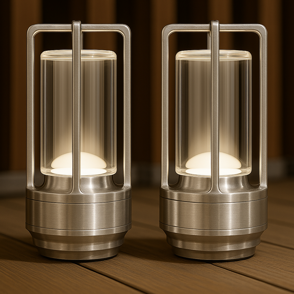 Klarako Crystal Lantern Lamp™ | Cordless LED Touch Table & Desk Lamp