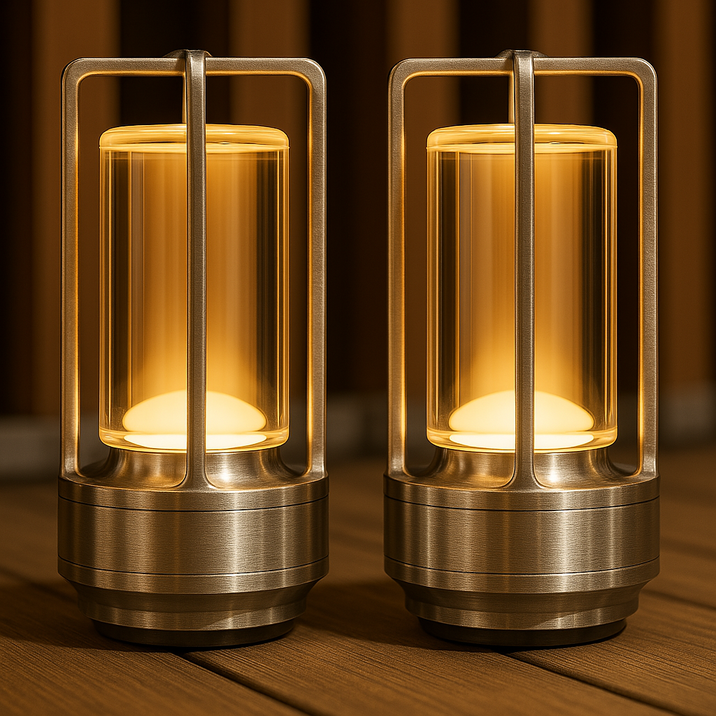 Klarako Crystal Lantern Lamp™ | Cordless LED Touch Table & Desk Lamp