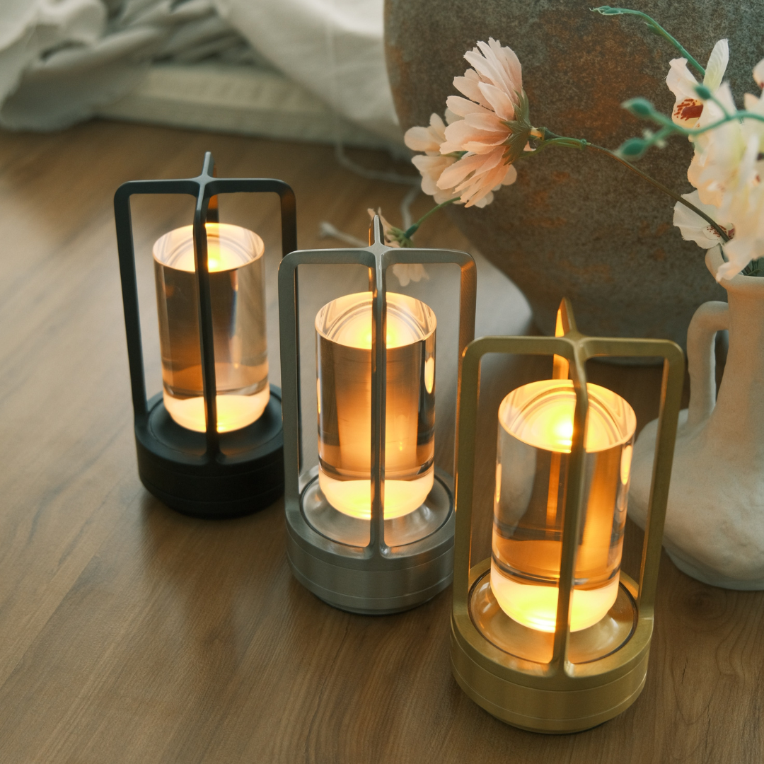 Klarako Crystal Lantern Lamp™ | Cordless LED Touch Table & Desk Lamp