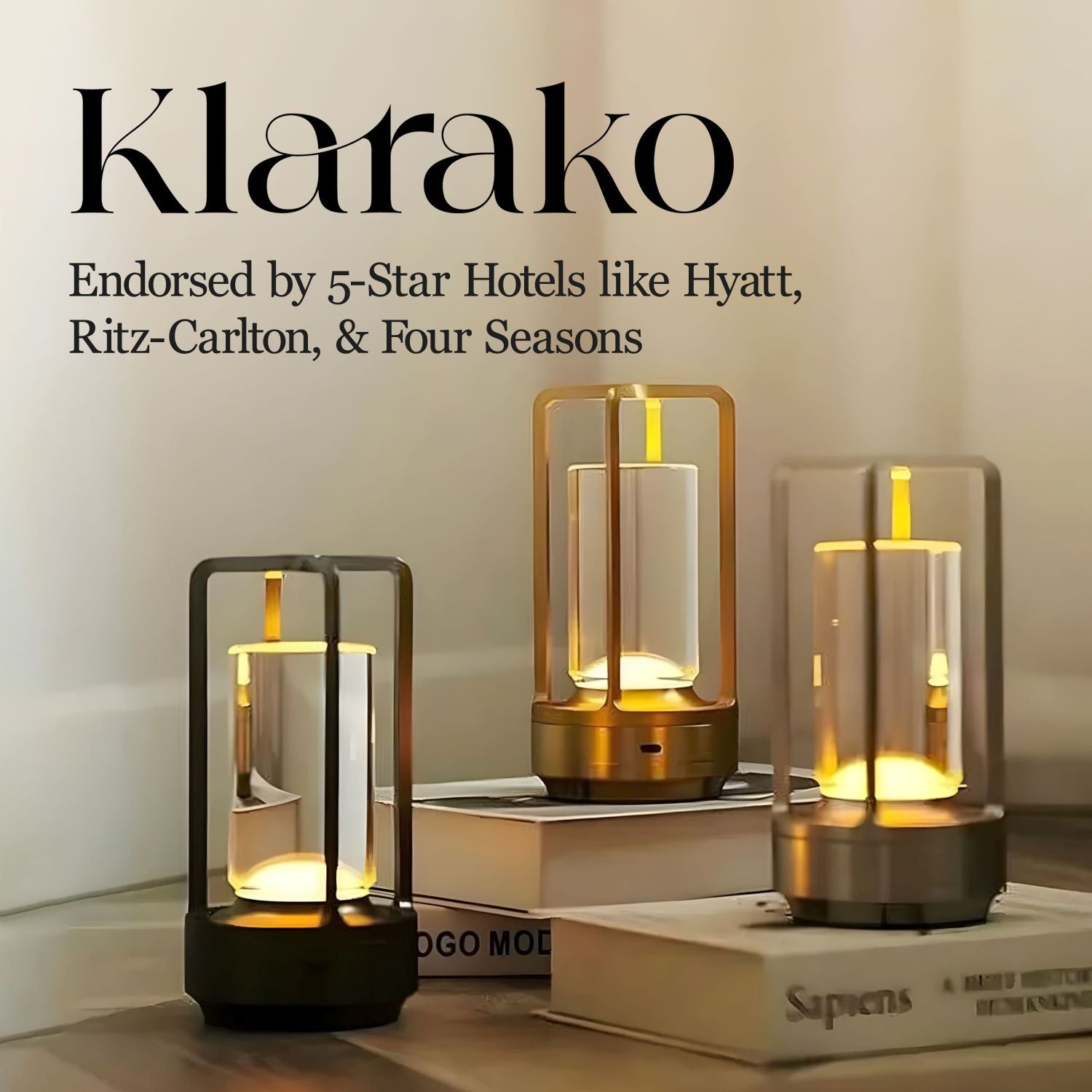 Klarako Crystal Lantern Lamp Bulk | Hotels, Restaurants, Hospitality Table Lamp