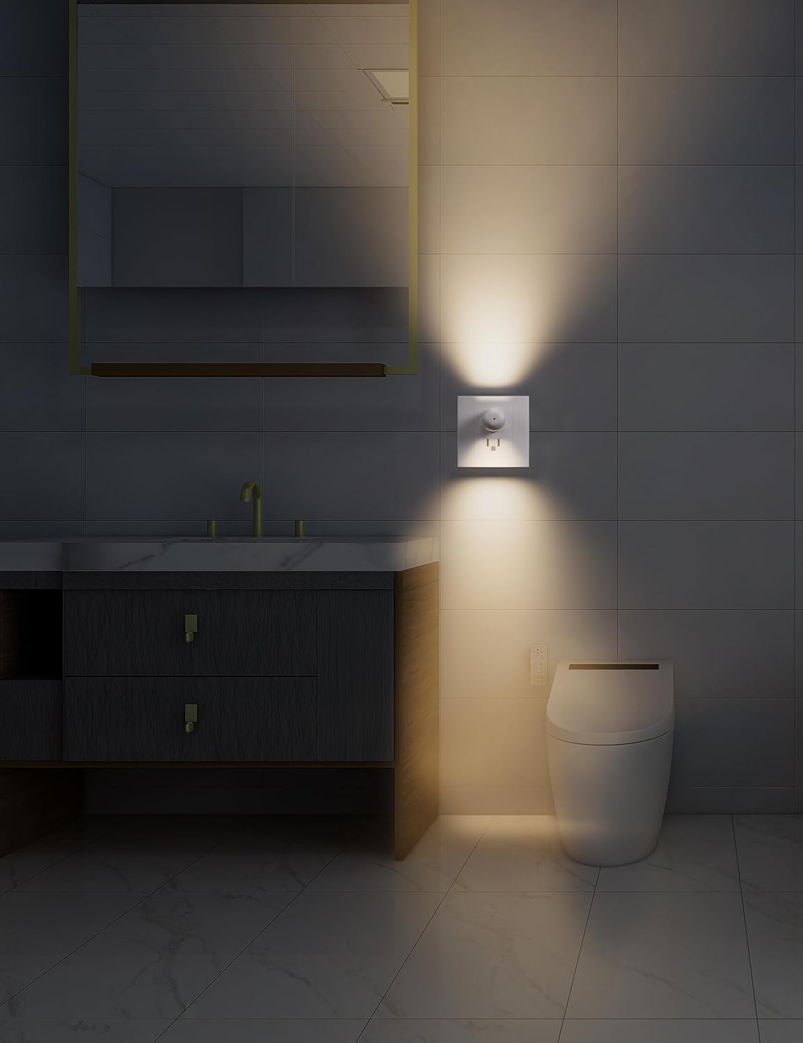 Plug-In LED Night Lights - Warm 2700K with Auto Sensor