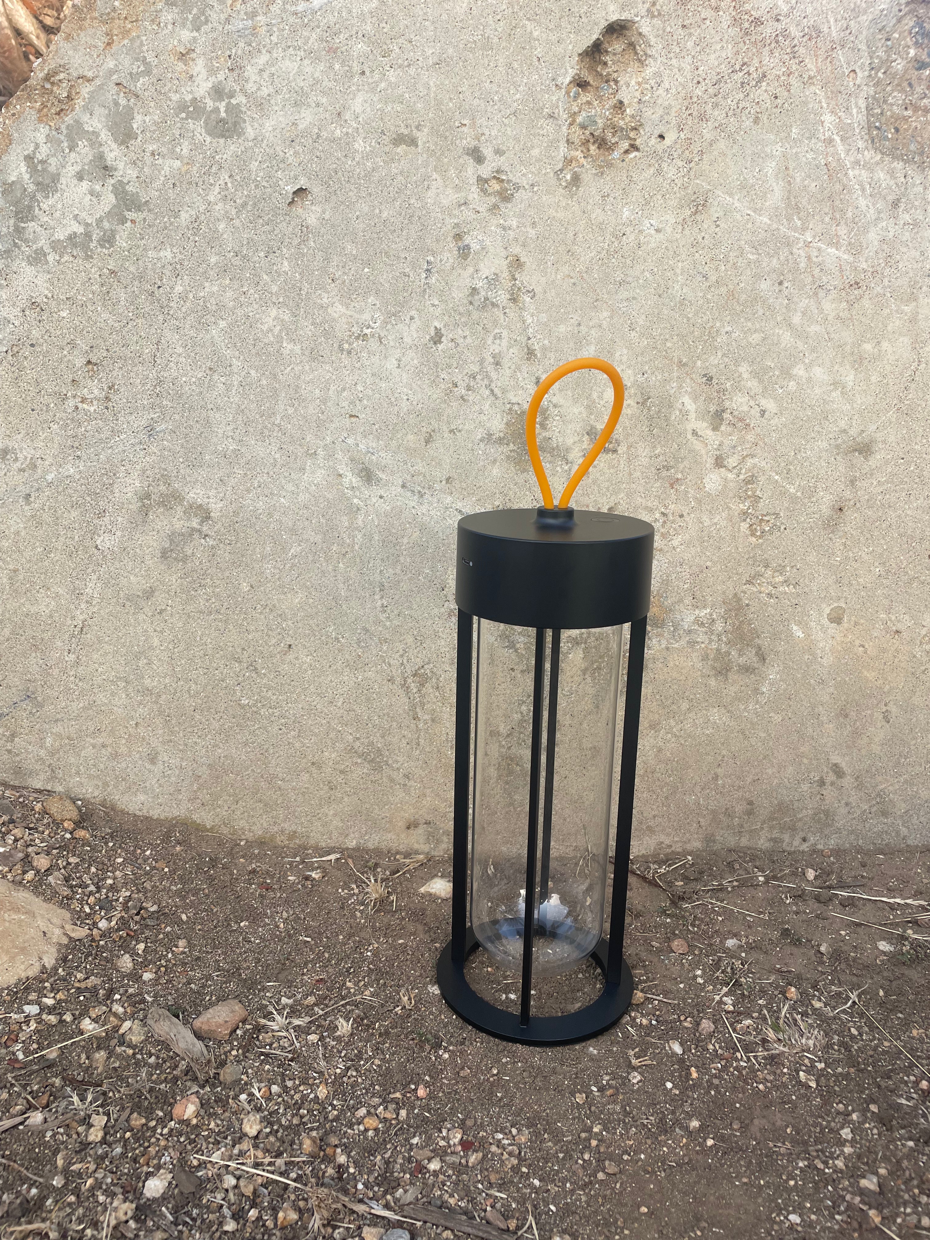 Modern Artisan Glass Lamp