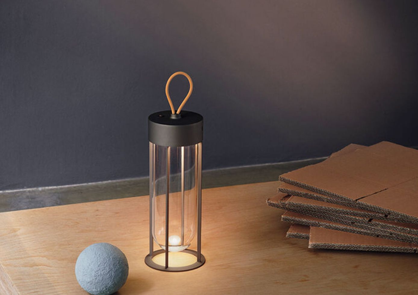 Modern Artisan Glass Lamp