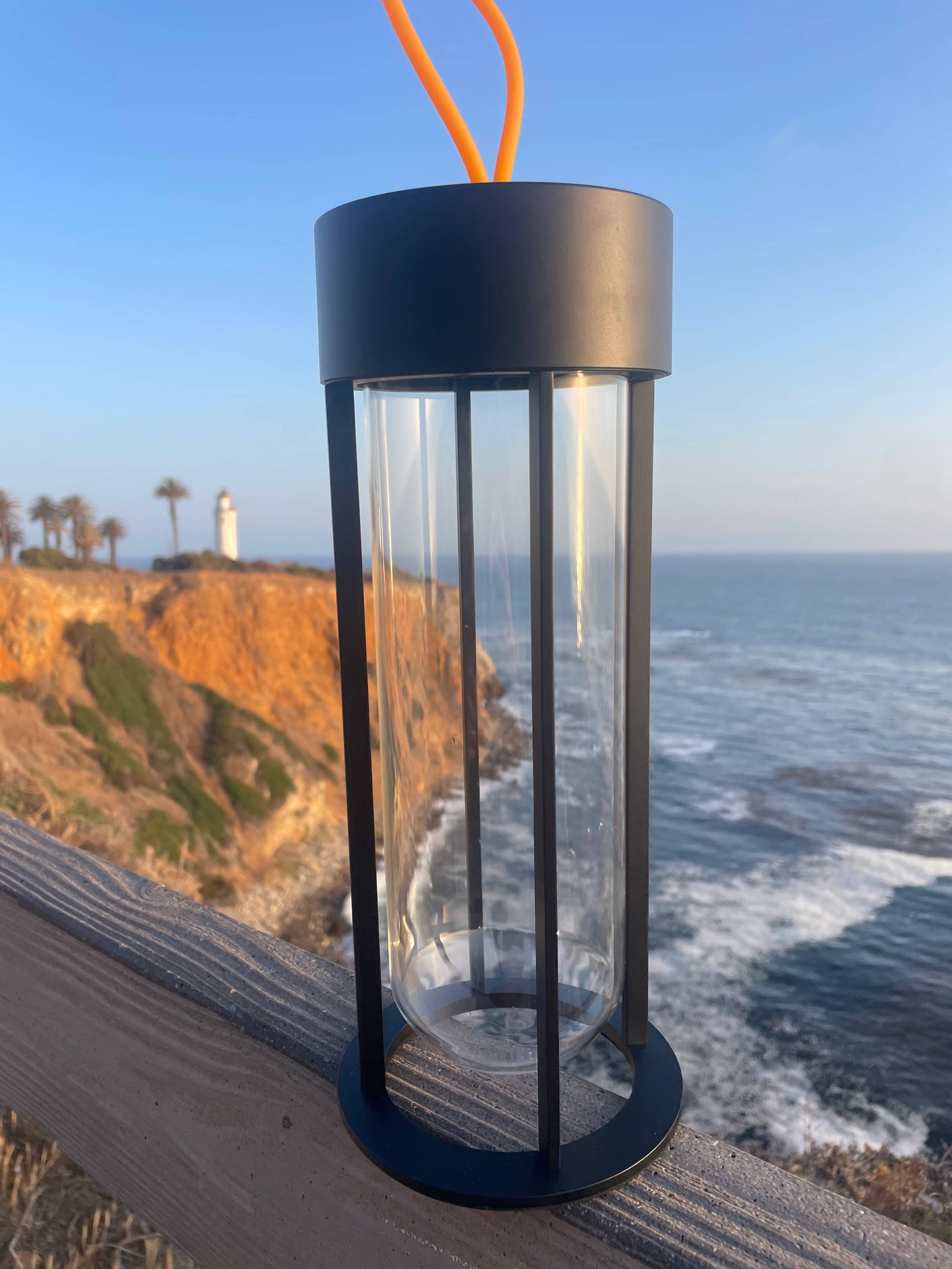 Modern Artisan Glass Lamp