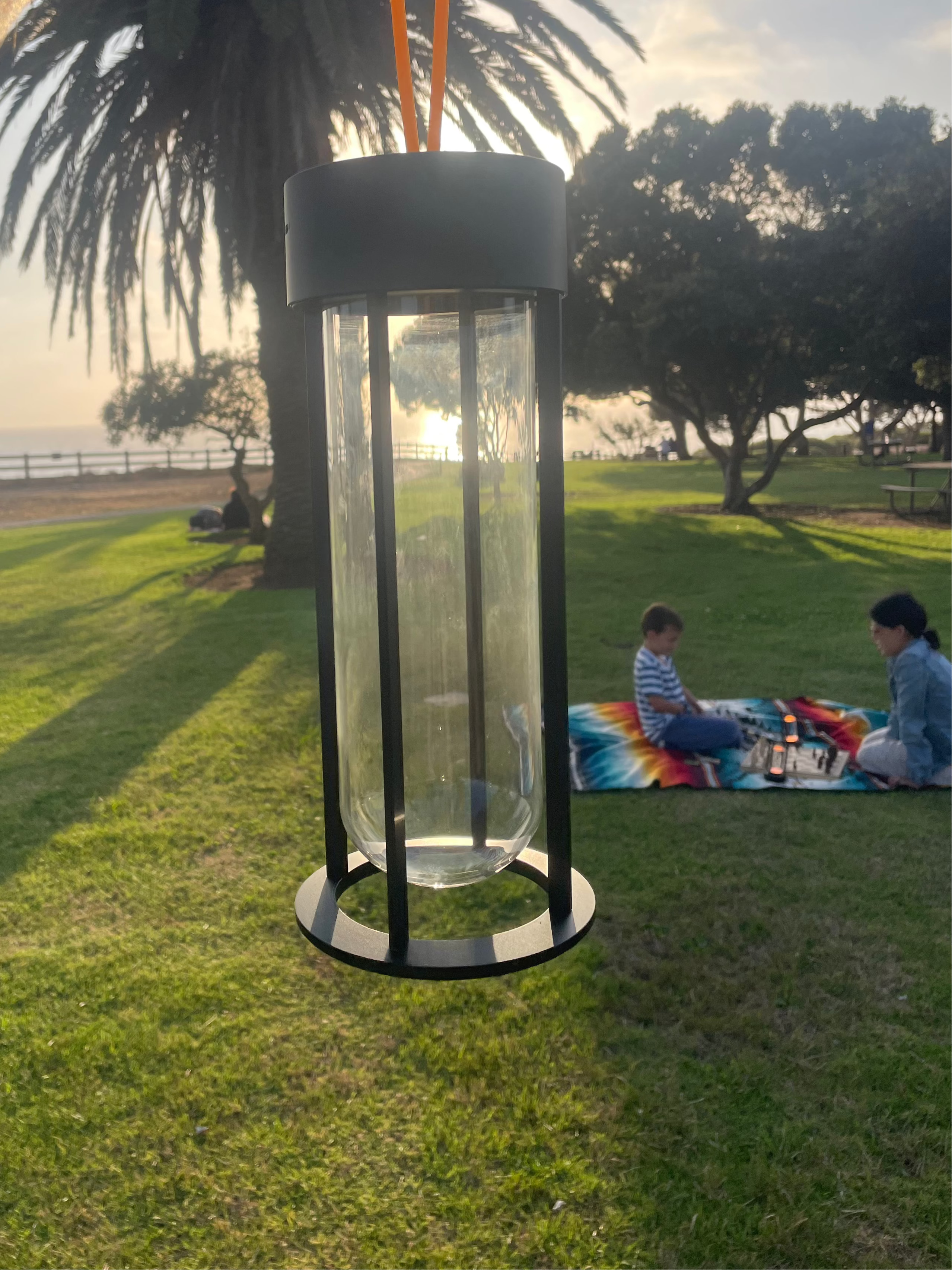 Modern Artisan Glass Lamp